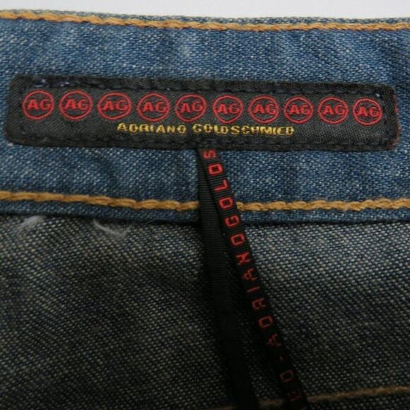 Adriano Goldschmied AG The Gemini Straight Jeans Women's Size 32 USA Denim Dark - Picture 4 of 15